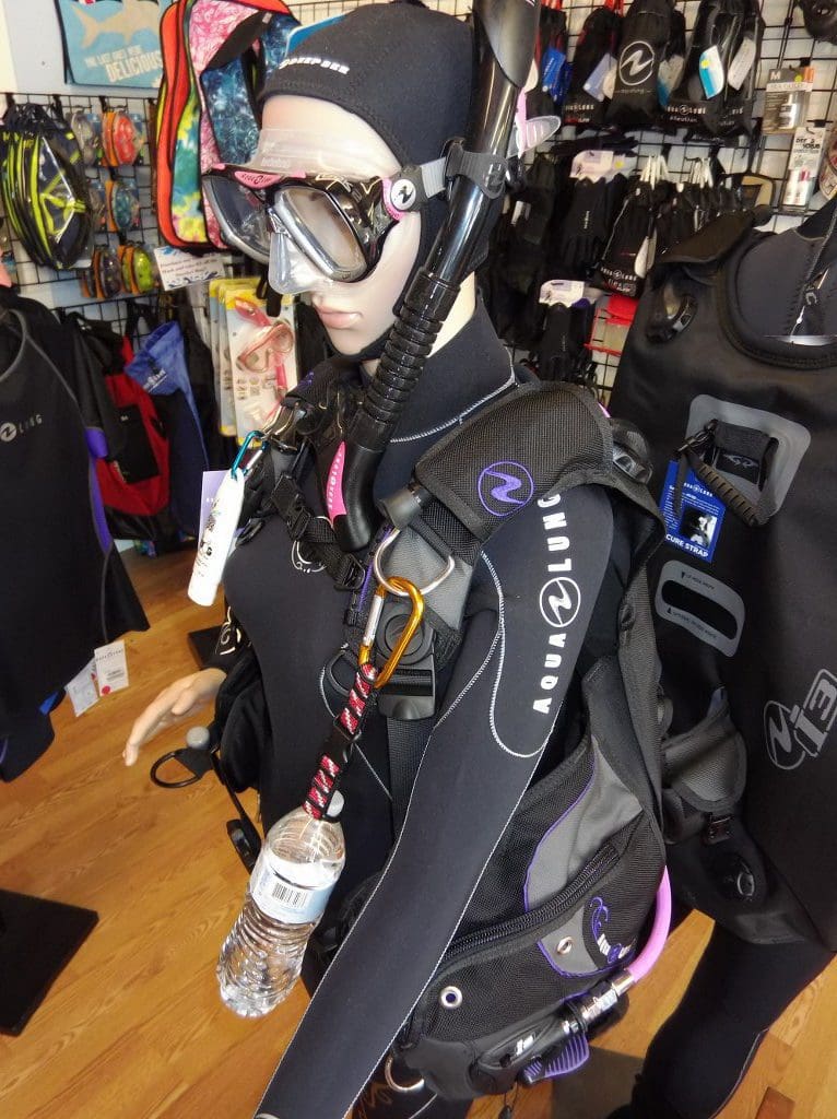 Barbie a Dive On It Model Mannequin wearing dive gear